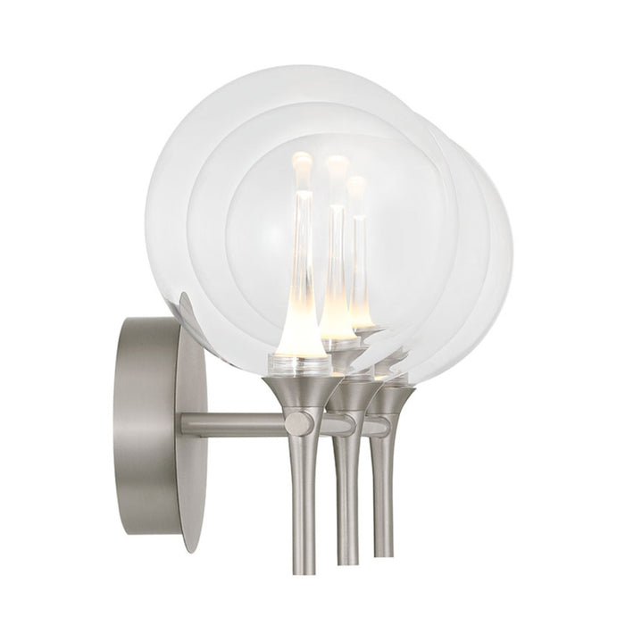 Eurofase 48914 Iissa 3-lt 24" LED Vanity Light - Clear Glass
