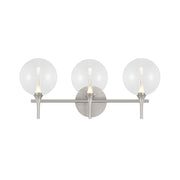 Eurofase 48914 Iissa 3-lt 24" LED Vanity Light - Clear Glass
