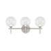 Eurofase 48914 Iissa 3-lt 24" LED Vanity Light - Clear Glass
