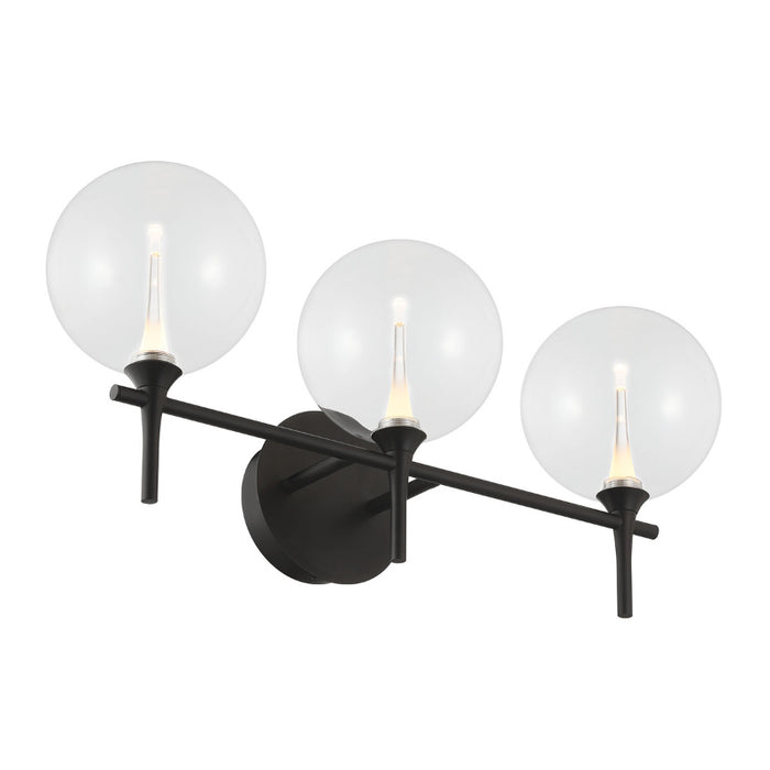 Eurofase 48915 Iissa 3-lt 24" LED Vanity Light - Clear Glass