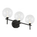 Eurofase 48915 Iissa 3-lt 24" LED Vanity Light - Clear Glass