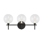Eurofase 48915 Iissa 3-lt 24" LED Vanity Light - Clear Glass