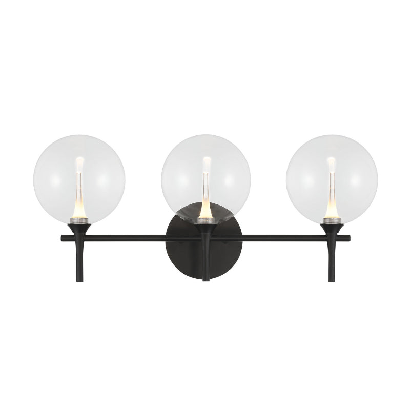 Eurofase 48915 Iissa 3-lt 24" LED Vanity Light - Clear Glass