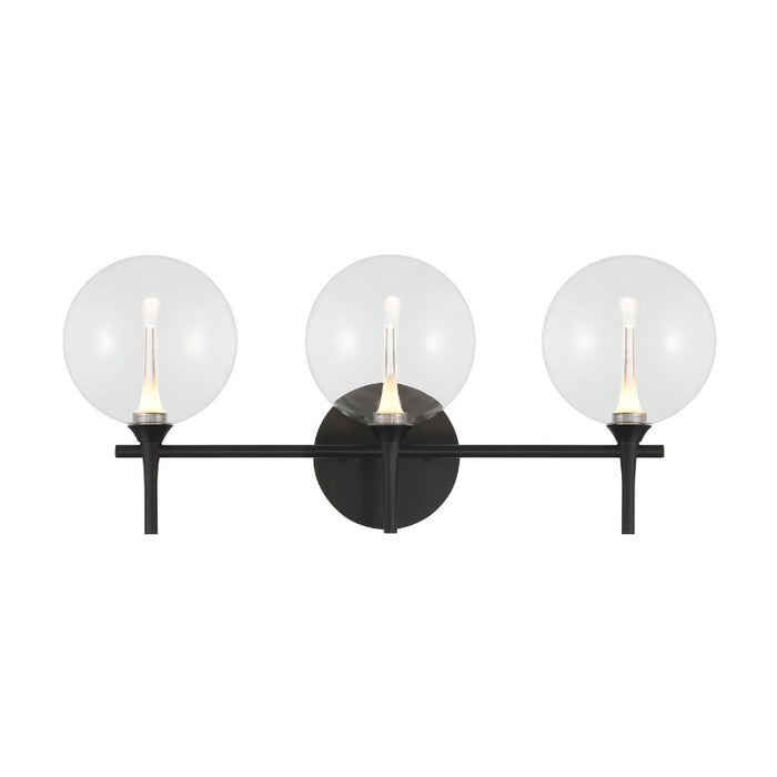 Eurofase 48915 Iissa 3-lt 24" LED Vanity Light - Clear Glass