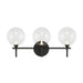 Eurofase 48915 Iissa 3-lt 24" LED Vanity Light - Clear Glass