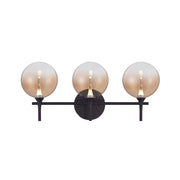 Eurofase 48915 Iissa 3-lt 24" LED Vanity Light - Amber Glass