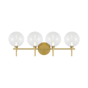 Eurofase 48916 Iissa 4-lt 30" LED Vanity Light - Clear Glass