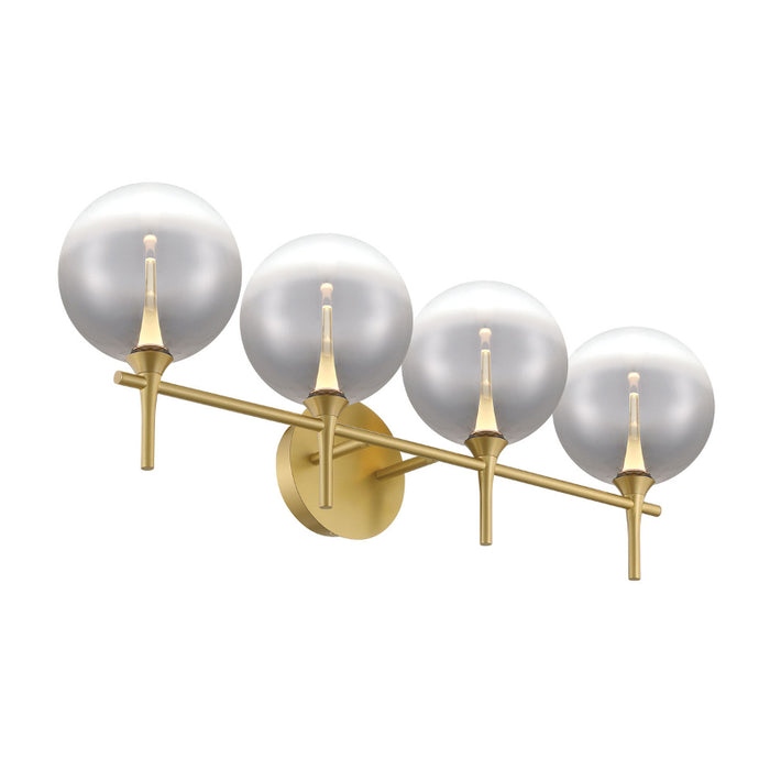 Eurofase 48916 Iissa 4-lt 30" LED Vanity Light - Smoke Glass