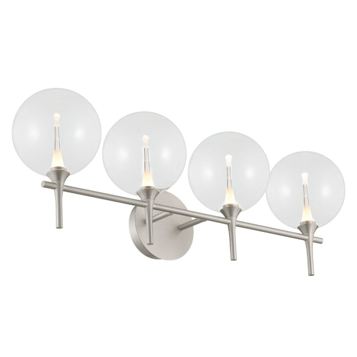 Eurofase 48917 Iissa 4-lt 30" LED Vanity Light - Clear Glass