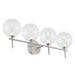 Eurofase 48917 Iissa 4-lt 30" LED Vanity Light - Clear Glass