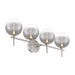 Eurofase 48917 Iissa 4-lt 30" LED Vanity Light - Smoke Glass