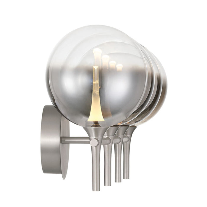 Eurofase 48917 Iissa 4-lt 30" LED Vanity Light - Smoke Glass