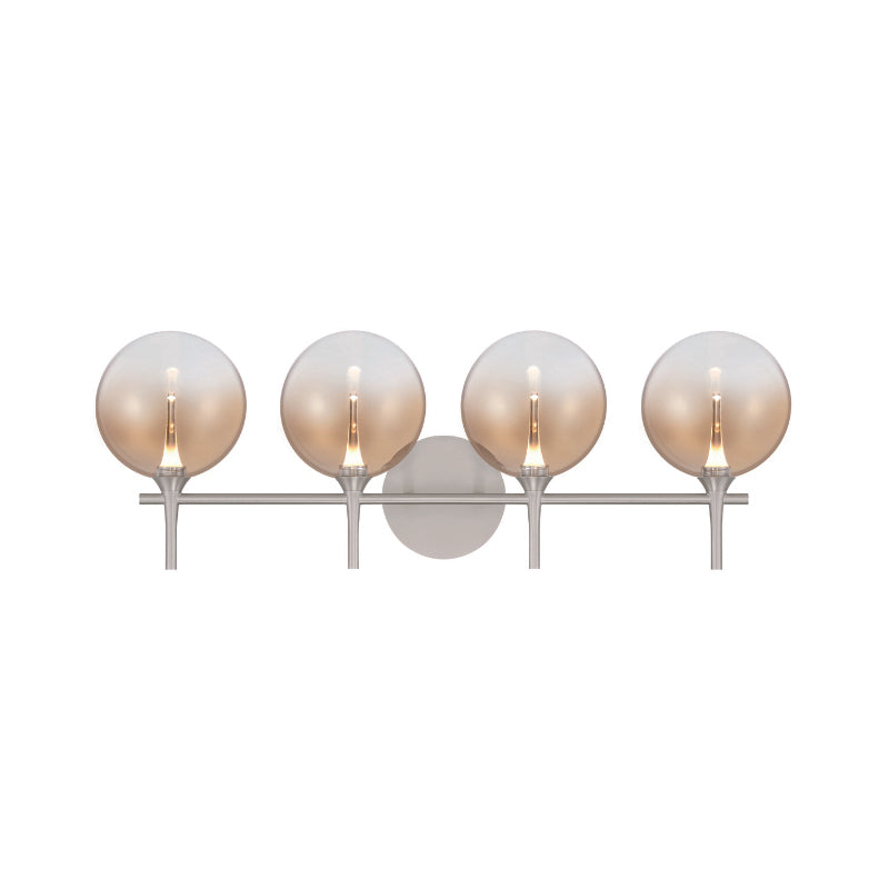 Eurofase 48917 Iissa 4-lt 30" LED Vanity Light - Amber Glass