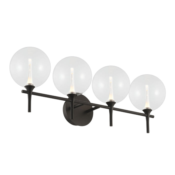 Eurofase 48918 Iissa 4-lt 30" LED Vanity Light - Clear Glass