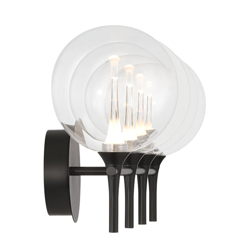 Eurofase 48918 Iissa 4-lt 30" LED Vanity Light - Clear Glass