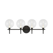 Eurofase 48918 Iissa 4-lt 30" LED Vanity Light - Clear Glass