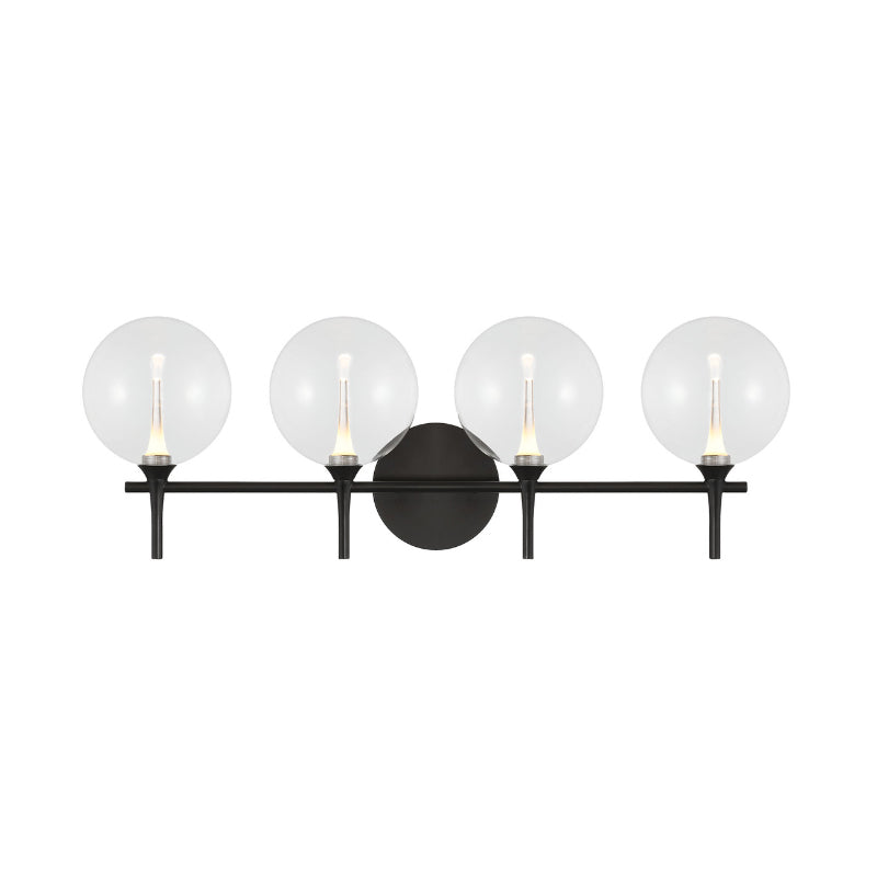 Eurofase 48918 Iissa 4-lt 30" LED Vanity Light - Clear Glass