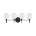 Eurofase 48918 Iissa 4-lt 30" LED Vanity Light - Clear Glass