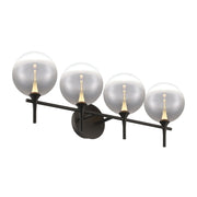 Eurofase 48918 Iissa 4-lt 30" LED Vanity Light - Smoke Glass