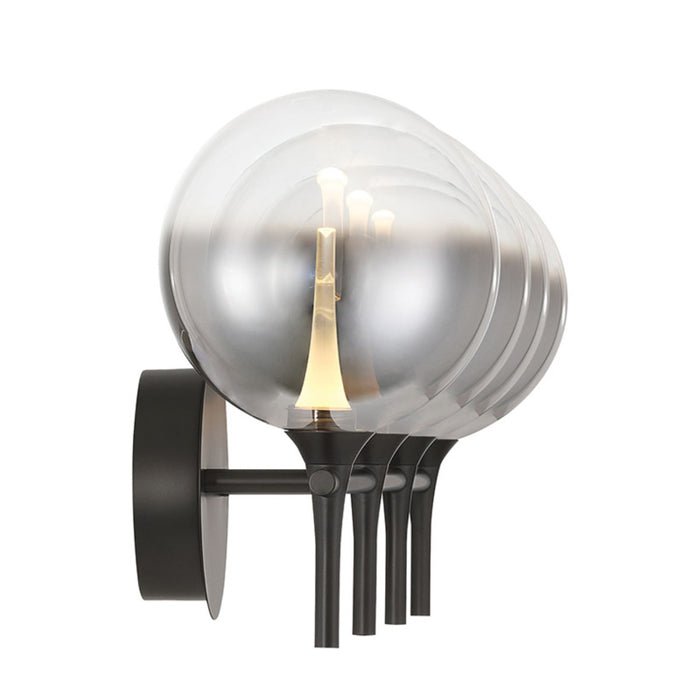 Eurofase 48918 Iissa 4-lt 30" LED Vanity Light - Smoke Glass
