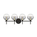 Eurofase 48918 Iissa 4-lt 30" LED Vanity Light - Smoke Glass