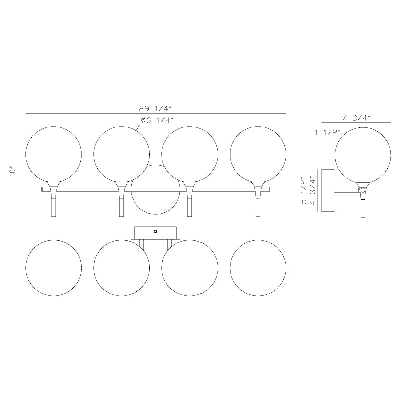 Eurofase 48918 Iissa 4-lt 30" LED Vanity Light