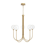 Eurofase 48922 Iissa 5-lt 34" LED Chandelier - Clear Glass