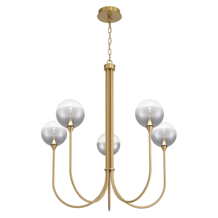 Eurofase 48922 Iissa 5-lt 34" LED Chandelier - Smoke Glass
