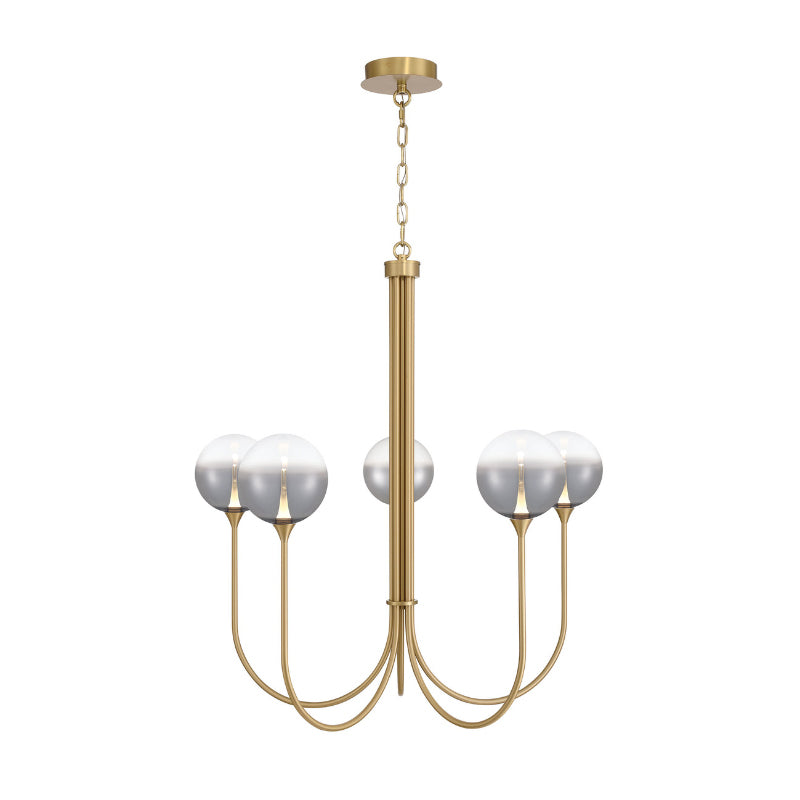 Eurofase 48922 Iissa 5-lt 34" LED Chandelier - Smoke Glass