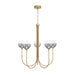 Eurofase 48922 Iissa 5-lt 34" LED Chandelier - Smoke Glass