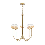 Eurofase 48922 Iissa 5-lt 34" LED Chandelier - Amber Glass