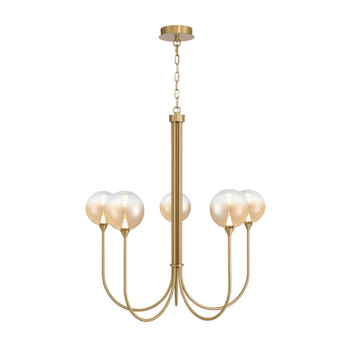 Eurofase 48922 Iissa 5-lt 34" LED Chandelier - Amber Glass