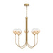 Eurofase 48922 Iissa 5-lt 34" LED Chandelier - Amber Glass