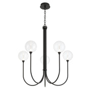 Eurofase 48923 Iissa 5-lt 34" LED Chandelier - Clear Glass