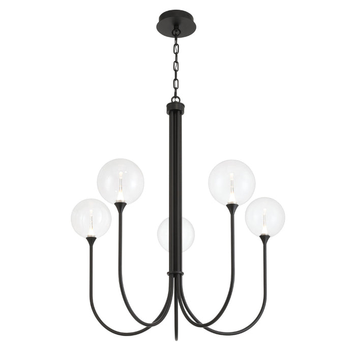 Eurofase 48923 Iissa 5-lt 34" LED Chandelier - Clear Glass