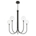 Eurofase 48923 Iissa 5-lt 34" LED Chandelier - Clear Glass