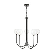 Eurofase 48923 Iissa 5-lt 34" LED Chandelier - Clear Glass