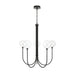 Eurofase 48923 Iissa 5-lt 34" LED Chandelier - Clear Glass