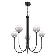 Eurofase 48923 Iissa 5-lt 34" LED Chandelier - Smoke Glass