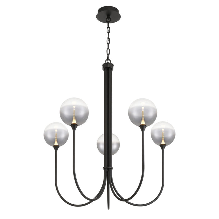 Eurofase 48923 Iissa 5-lt 34" LED Chandelier - Smoke Glass