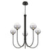 Eurofase 48923 Iissa 5-lt 34" LED Chandelier - Smoke Glass