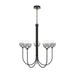 Eurofase 48923 Iissa 5-lt 34" LED Chandelier - Smoke Glass