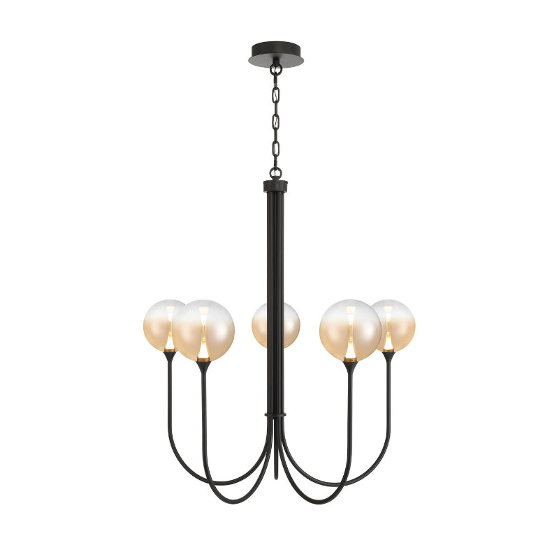 Eurofase 48923 Iissa 5-lt 34" LED Chandelier - Amber Glass