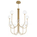 Eurofase 48925 Iissa 10-lt 40" LED Chandelier - Clear Glass