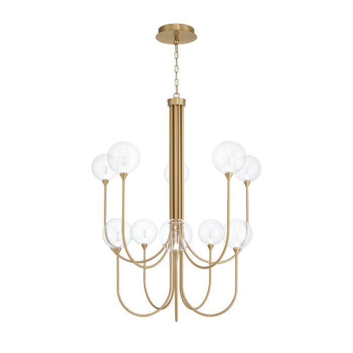 Eurofase 48925 Iissa 10-lt 40" LED Chandelier - Clear Glass