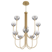 Eurofase 48925 Iissa 10-lt 40" LED Chandelier - Smoke Glass