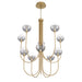 Eurofase 48925 Iissa 10-lt 40" LED Chandelier - Smoke Glass