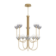 Eurofase 48925 Iissa 10-lt 40" LED Chandelier - Smoke Glass