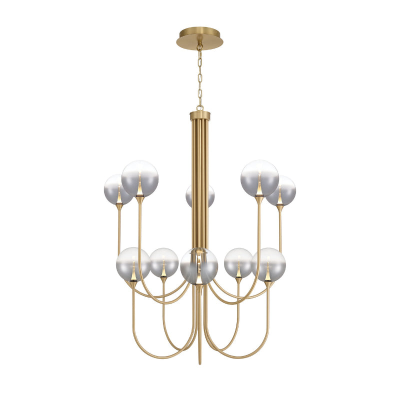 Eurofase 48925 Iissa 10-lt 40" LED Chandelier - Smoke Glass