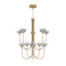 Eurofase 48925 Iissa 10-lt 40" LED Chandelier - Smoke Glass